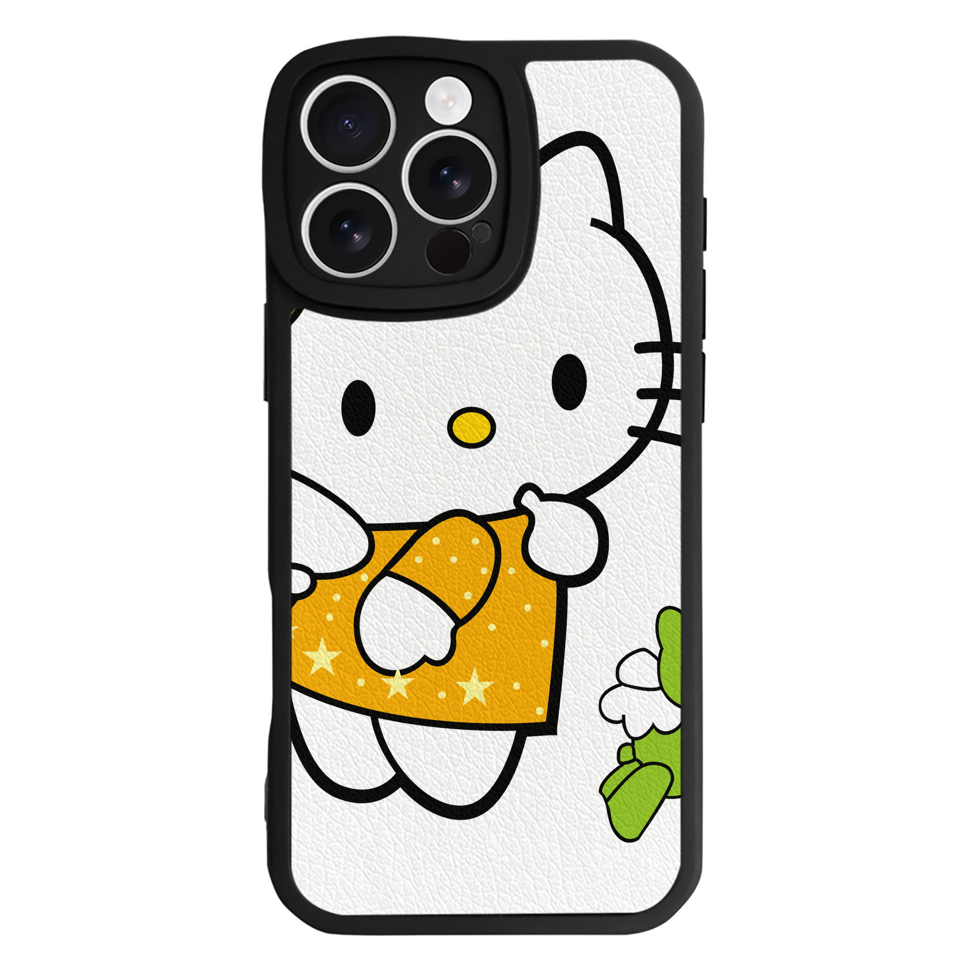 （画像用） Hello Kitty ハローキティ 【iPhone 16シリーズ対応】シリコンスマホケース（レザー調） 材質：シリコン